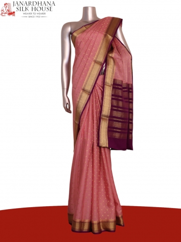 Pure Mysore Crepe Silk Saree